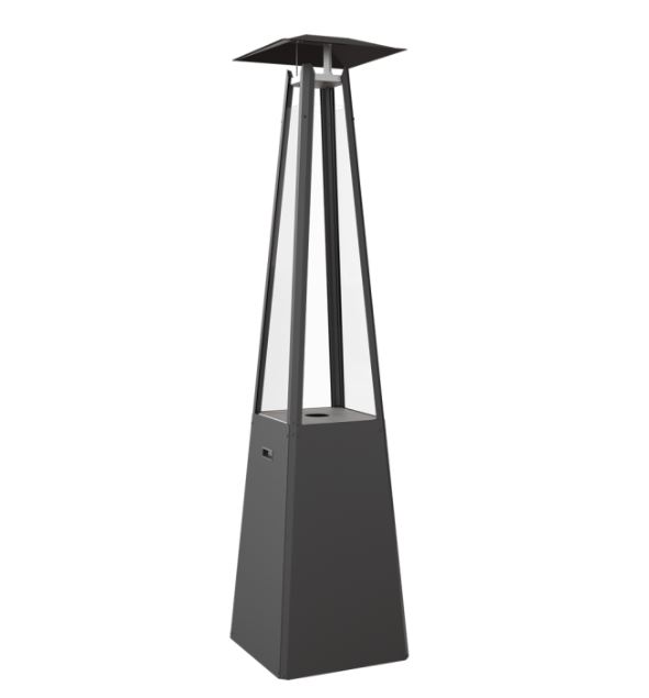 Gas patio heater Umbrella Black 50x50x216 cm
